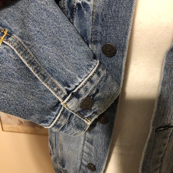 Sz S Levi's Vintage Denim Original Trucker Jean Jacket - Picture 5 of 11